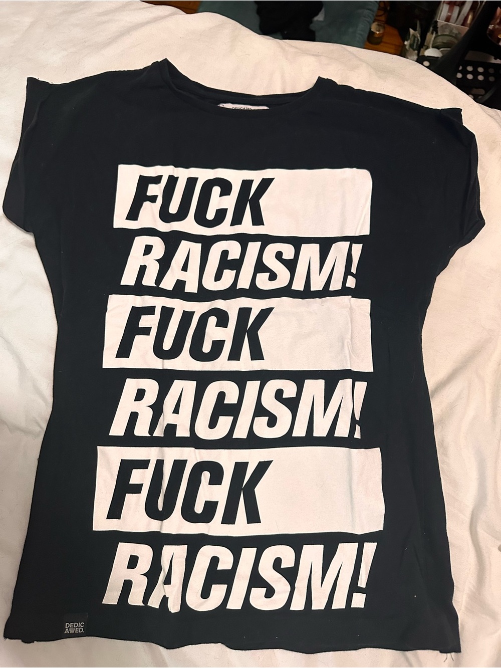 DEDICATED - Black T-shirt Visby Anti Racism